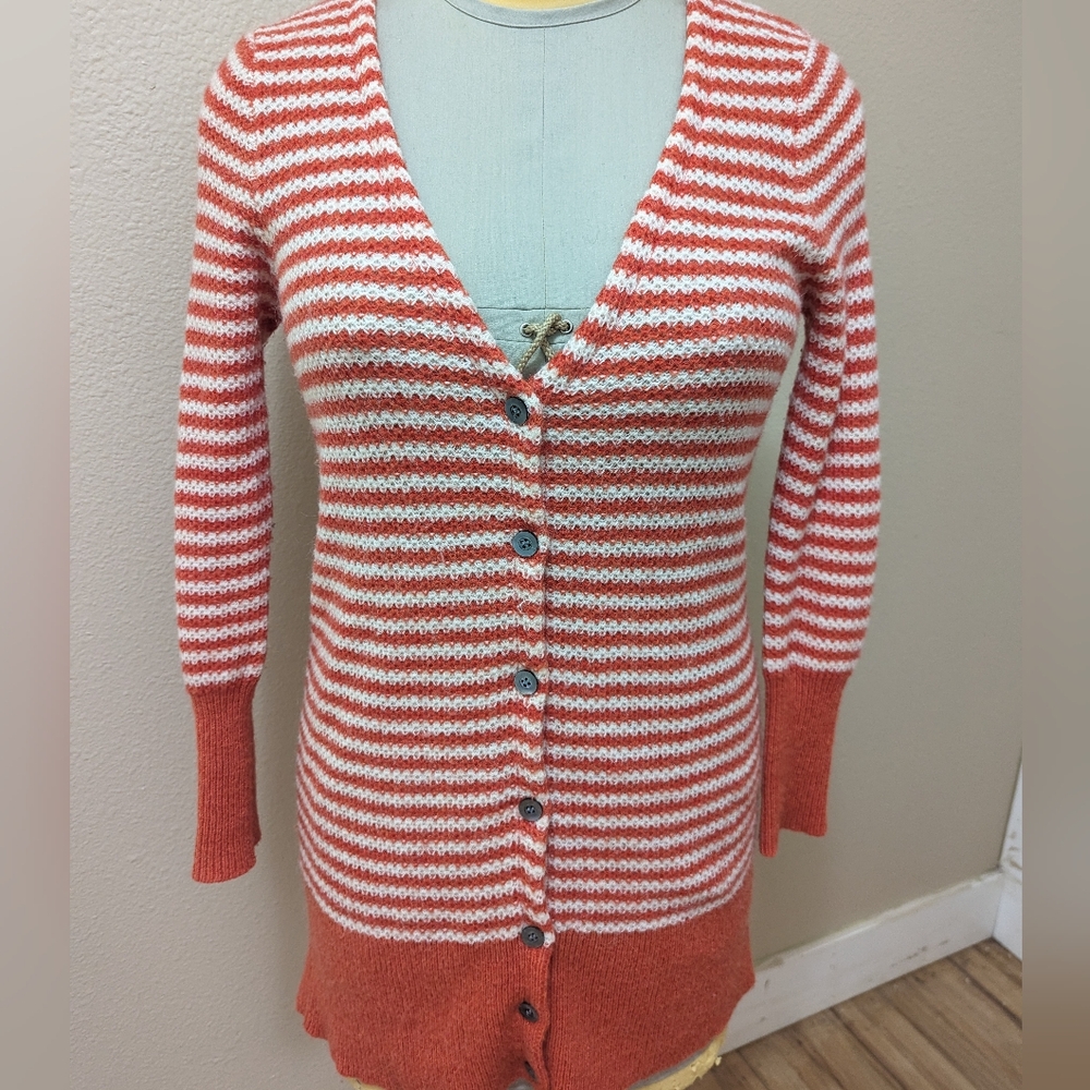 Sundance Striped Button Cardigan, Size XS